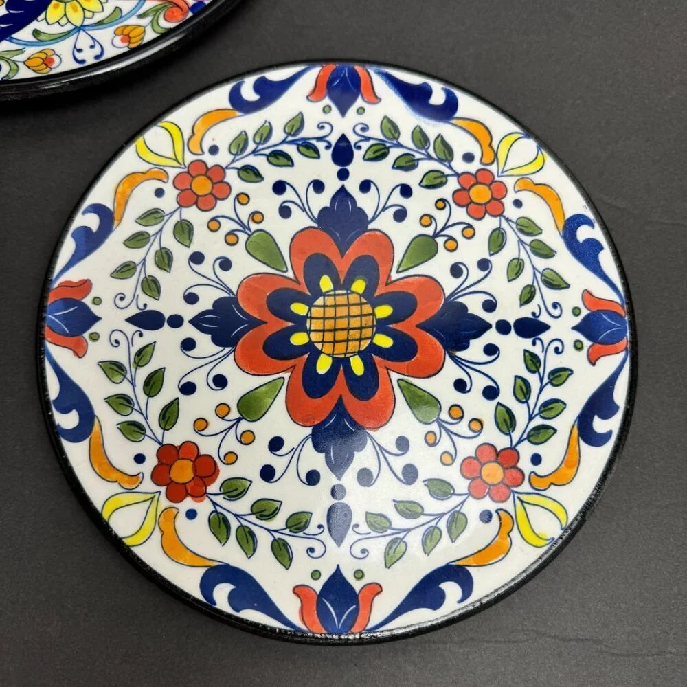 Ceraplat Antique Spanish Ceramic Ornamental Plate Set of 3